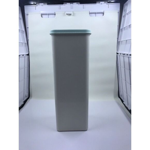 Tupperware Velveeta Cheese Butter Cracker Keeper w/Tray & Lid 1697-1 Blue Vintag - Picture 12 of 13